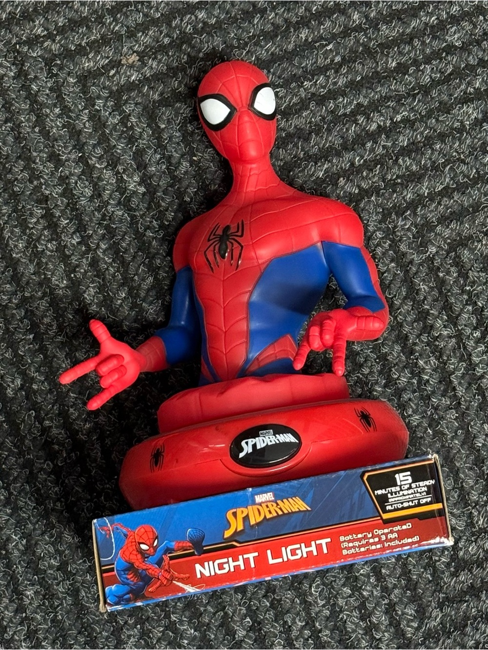 Red and Blue Night Light - Spider-Man Night Light